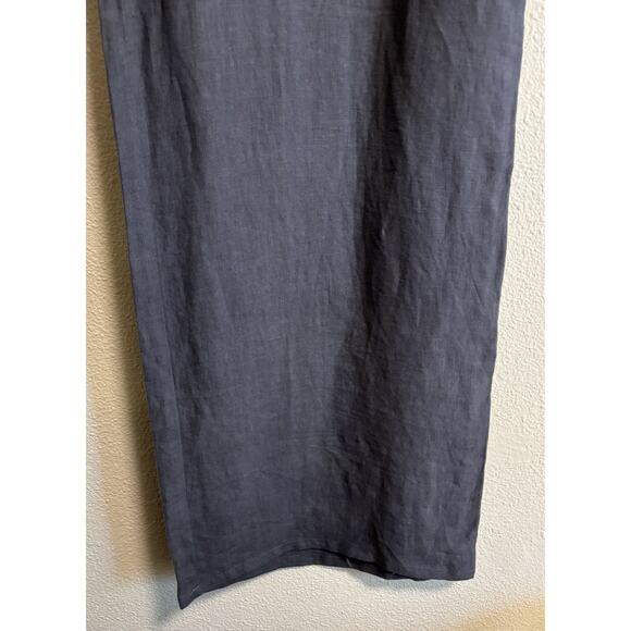 NWT Krisa By Revolve Size XL 100% Linen Wide Leg Gray Pants Lagenlook Grunge - Picture 3 of 12